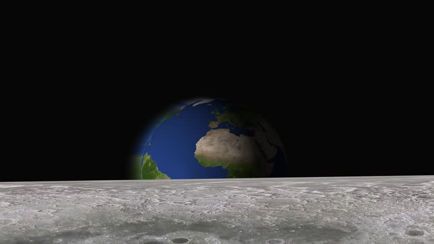The Earth seen from the Moon