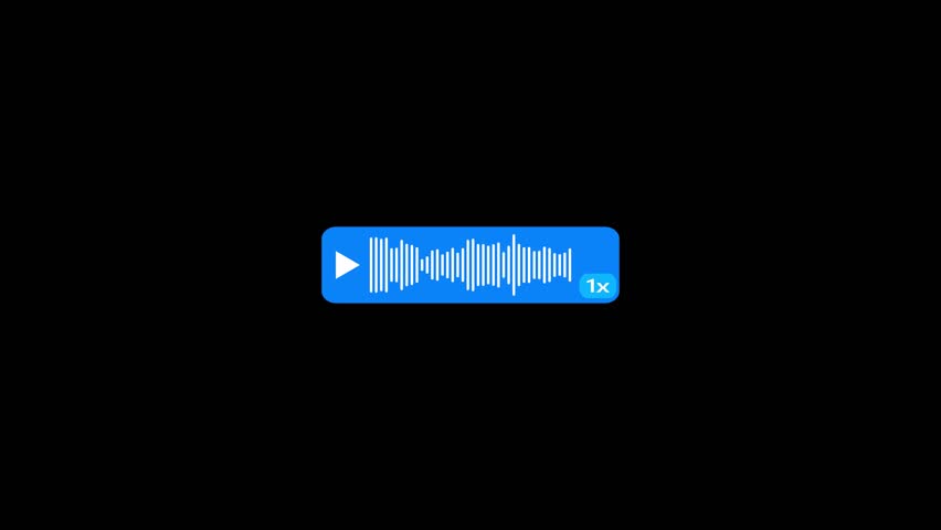 Voice Chat Animation Voice Chat, Audio Calls, Record voice message icon symbol on transparent background.