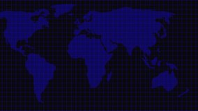 High-tech blue bar chart overlaying world map with grids representing international data trends. Blue Bar Chart Overlayed on World Map with Grid Lines on Dark Background graph global. - Powered by Shutterstock - Get 15% off with code: PIKWIZARD15