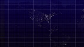 Blue Bar Chart with Earth at Night, Globe, and Dollar Signs on Dark Grid graph world. High-tech global visualization with blue bars and globe showcasing earth at night data trends. - Powered by Shutterstock - Get 15% off with code: PIKWIZARD15