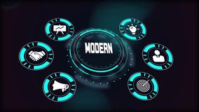 Modern digital business technology, virtual interface showing advanced concepts and innovative solutions. - Powered by Shutterstock - Get 15% off with code: PIKWIZARD15