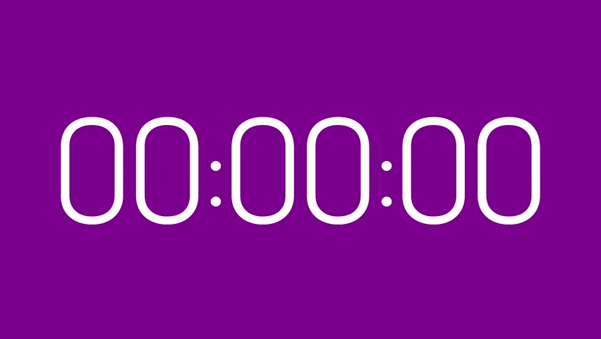 35 second stopwatch timer with white number on purple background perfect for time management concepts