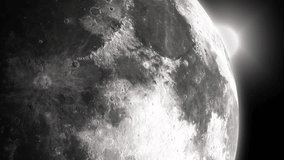 Realistic 3D Moon Planet in the Vast Universe with Distant Galaxies, Nebula Clouds, and Cosmic Light Effects - Powered by Shutterstock - Get 15% off with code: PIKWIZARD15