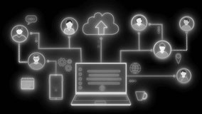 Glowing Cloud Computing and Connected Devices Animation - Powered by Shutterstock - Get 15% off with code: PIKWIZARD15