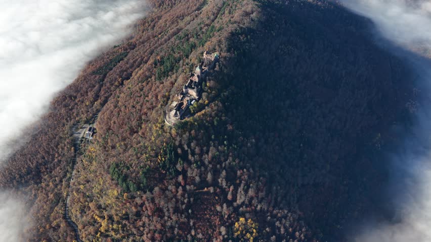 Aerial view of Chateau de l