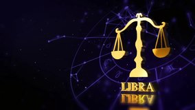 Libra zodiac star sign illustration featuring the constellation and symbolic scales, representing balance, harmony, and astrological traits. - Powered by Shutterstock - Get 15% off with code: PIKWIZARD15