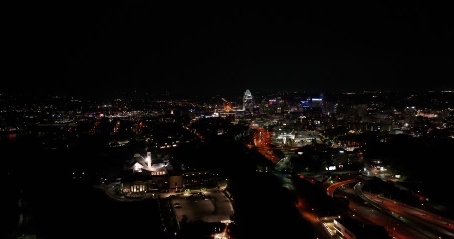 Aerial view of Cincinnati