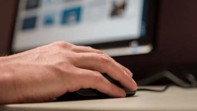 Close-up of hands using a computer mouse and typing on a keyboard in 4K, highlighting productivity, technology, and digital work. - Powered by Shutterstock - Get 15% off with code: PIKWIZARD15