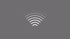 Minimalist Wi-Fi Symbol Wave Signal Animation, Frequency Wave Animation - Powered by Shutterstock - Get 15% off with code: PIKWIZARD15