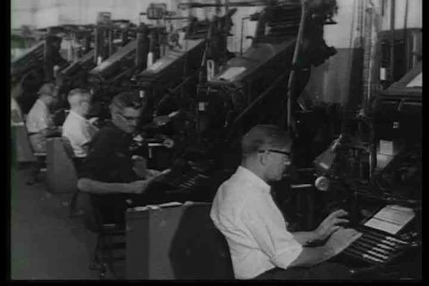 1960s - Buffalo New York newsroom and it's activities.