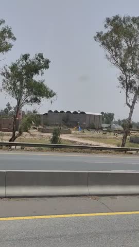 This video shows beautiful view of villages located nearby Motorway M2 of Pakistan.