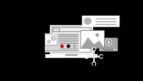 Abstract Digital Media Elements Animation - Powered by Shutterstock - Get 15% off with code: PIKWIZARD15