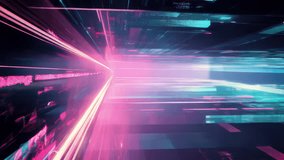 VJ loop interface with clean glitch strokes, flowing light ribbons, and panel flick transitions. Cyberpunk UI grid with broken control nodes, motion wave glitches, and glowing interface signals. - Powered by Shutterstock - Get 15% off with code: PIKWIZARD15