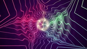A seamless loop animation of a star shaped tunnel with glowing neon lines in pink and green. An energy orb pulses in the center creating a hypnotic and futuristic visual.
 - Powered by Shutterstock - Get 15% off with code: PIKWIZARD15
