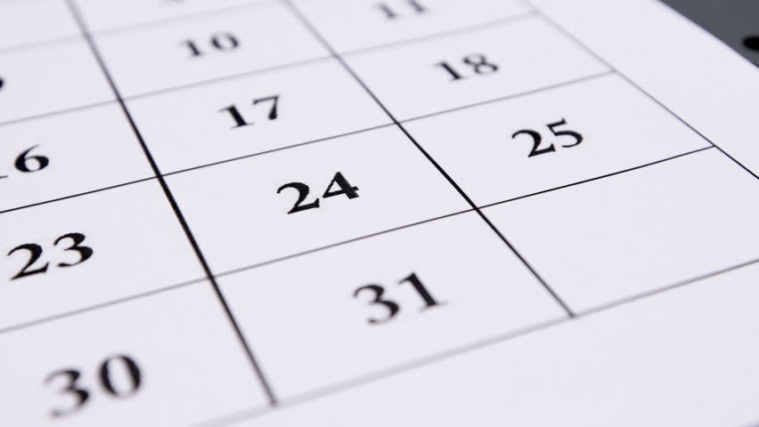 Calendar January 2026. Close-up. Concept of deadline and planning for the new year.