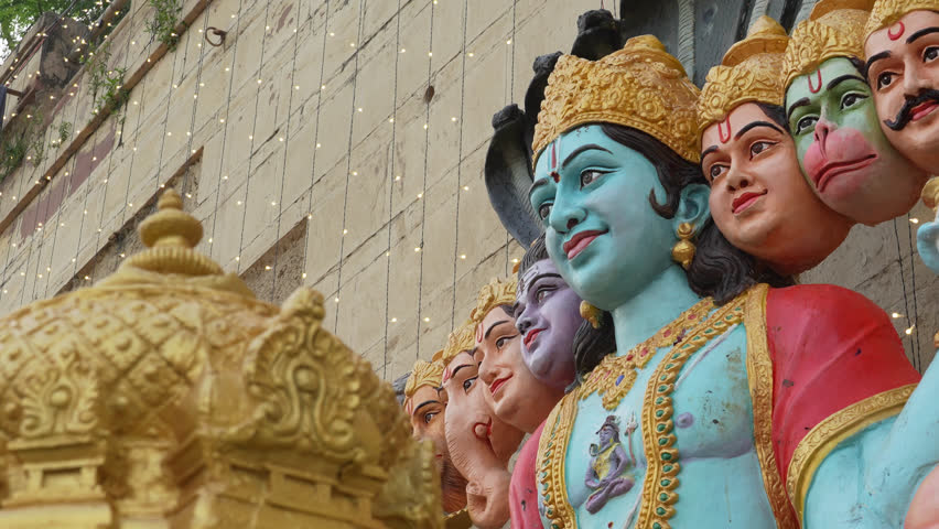 Majestic statue of Lord Krishna in his Virat Roop — the cosmic form that embodies creation, preservation, and destruction. The artwork reflects divine power, spiritual awakening, and eternal energy.