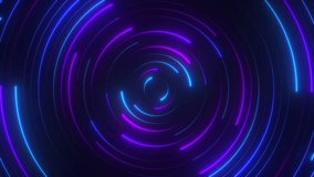Spinning colorful, glowing lines. Neon laser beams in a circle. Futuristic technology style. Seamless loop - Powered by Shutterstock - Get 15% off with code: PIKWIZARD15