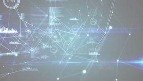 Football player entering and adjusting helmet, holding ball, HUD linking chest, preparing to pass. Athlete, gridiron, futuristic, holographic, translucent, data, studio - Powered by Shutterstock - Get 15% off with code: PIKWIZARD15