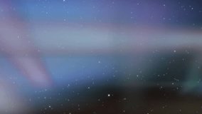 Blurred interior with central column pulsing brightening, releasing falling red bits as overlay. Pillar, commercial, motion, digital, space, ethereal, glow - Powered by Shutterstock - Get 15% off with code: PIKWIZARD15