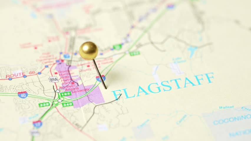 Flagstaff, AZ Arizona USA, US Map Pin, City Location