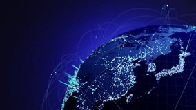 Global Network Technology with Earth Data Visualization and Big Data Analytics Bar Graph Futuristic World Concept 3D Rendering - Powered by Shutterstock - Get 15% off with code: PIKWIZARD15