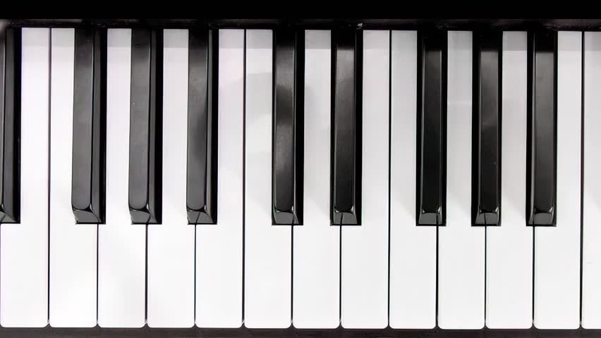 Piano Keys or Keyboard Top View