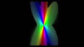 Vibrant spectrum light rays expanding and pulsing outwards from a central point in a hypnotic and abstract radial loop. - Powered by Shutterstock - Get 15% off with code: PIKWIZARD15