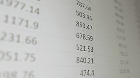 Detailed view of financial data from a spreadsheet - Powered by Shutterstock - Get 15% off with code: PIKWIZARD15