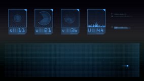 Futuristic Digital HUD Interface, Blue Data Panels. A sleek blue holographic HUD displays data panels, graphs and glow effects, creating a high tech atmosphere - Powered by Shutterstock - Get 15% off with code: PIKWIZARD15