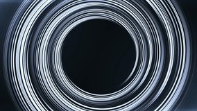 Abstract rotating circular rings forming a dark tunnel with metallic glowing lines. Futuristic motion background ideal for technology intros, digital animations, sci-fi visuals, and modern promo desig - Powered by Shutterstock - Get 15% off with code: PIKWIZARD15