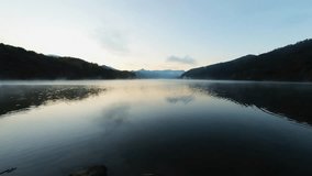 A view of the river with the morning sun rising - Powered by Shutterstock - Get 15% off with code: PIKWIZARD15