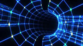 Retro Cyber Grid Tunnel Warp – Abstract VJ Loop for High-Tech and Data Visualization - Powered by Shutterstock - Get 15% off with code: PIKWIZARD15
