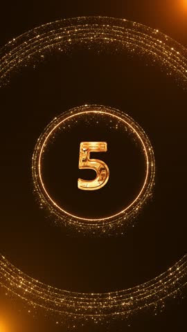 Festive Happy New Year 2026 Golden fireworks festival Glossy Metal Texture Lettering Design Shimmering Particles Reveal. 3D Golden particles. Celebration, Festive Happy New Year 2026 animation