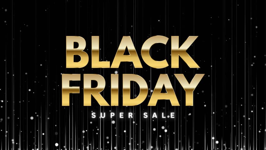 Black and Golden Black Friday Sale Video