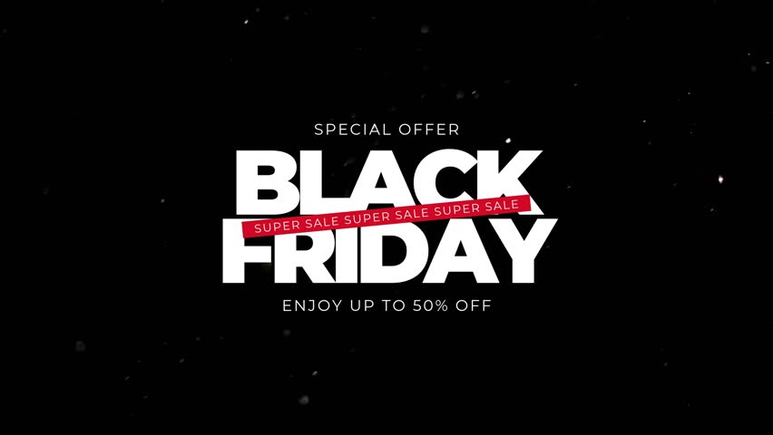 Black White Glitter Online Black Friday Sale Video