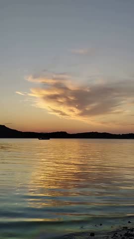 Sunset time and beatiful sea view