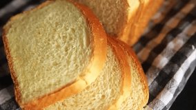 Bread brioche slices bakery pastry natural tasty snack fresh gourmet food background on the table rustic top view copy space - Powered by Shutterstock - Get 15% off with code: PIKWIZARD15