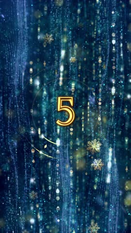Mobile Vertical Resolution 2160 × 3840 Pixels, 2026 Happy New Year Greetings Countdown Background, 
Vertical Resolution for Mobile Videos, 
Happy New Year 2026 Countdown Starts from 5 Seconds