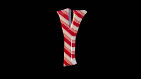 Christmas Candy Cane Letter Y Loop - Powered by Shutterstock - Get 15% off with code: PIKWIZARD15
