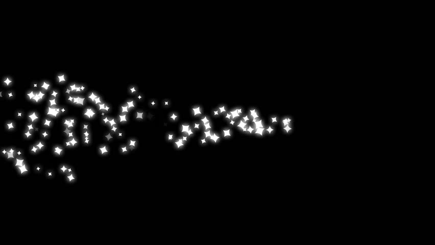 Glittering star sparkle line animation with smooth fairy dust trails, shining twinkle particles, glowing doodle motion, and elegant shimmer sparkle effects beautifully arranged on a black screen. 4K