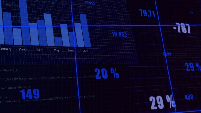Crosshair grid sliding, multi-panel dashboard updating counters and percentages, centering charts. Tiles, panels, interface, data, analytics, neon, digital