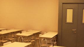  Classroom During After-Hours Lesson, lonely classroom at night time - Powered by Shutterstock - Get 15% off with code: PIKWIZARD15