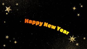 a festive background with golden snowflakes falling around a bright light source in the dark - Powered by Shutterstock - Get 15% off with code: PIKWIZARD15