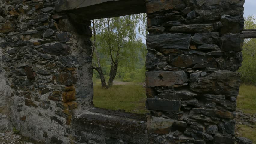 Ruins of the abandoned Klondyke mill in Gwydir forest