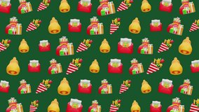 Christmas holiday seamless pattern gifts bells festive background celebration - Powered by Shutterstock - Get 15% off with code: PIKWIZARD15