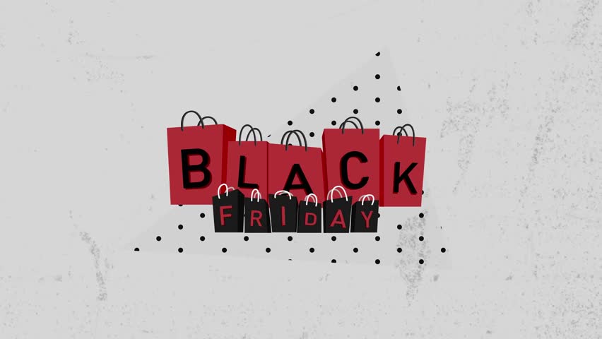 Black Friday Sale loop animation. Black Friday sale grab a discount tag during the big sale event. Suitable for promotions and advertisements during black Friday.