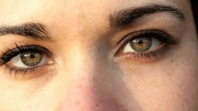 Close-up of a female’s eyes, highlighting detail, expression, and natural beauty. Captures emotion, gaze, and the intricate features of the human eye. - Powered by Shutterstock - Get 15% off with code: PIKWIZARD15
