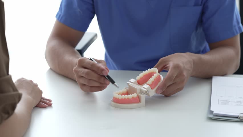 Doctor Holding Medicine Bottle Explaining Dosage to Patient