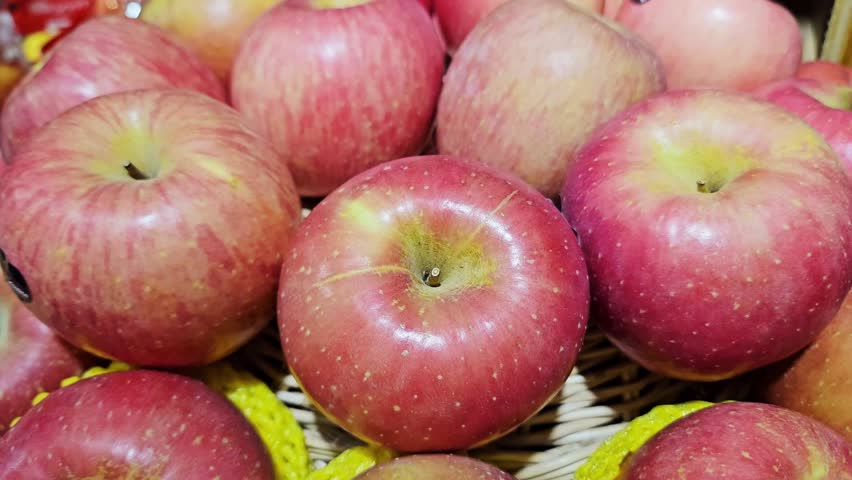 Ripe red apples, Close up Fresh Apple fruit  - Powered by Shutterstock - Get 15% off with code: PIKWIZARD15