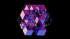 Dynamic 3d geometric shapes with vibrant colors and patterns dynamic abstract waves moving in seamless - Powered by Shutterstock - Get 15% off with code: PIKWIZARD15